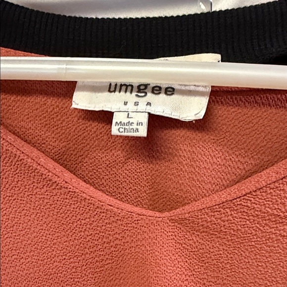 Umgee Peach Layered Ruffle Blouse - Picture 2 of 3